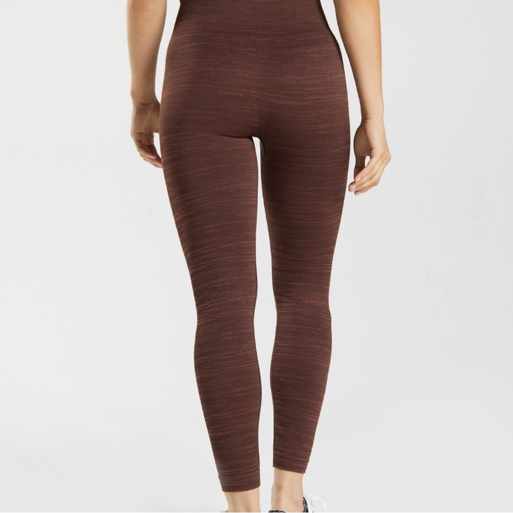 Gymshark Brown Leggings Streamlined Athletic Wear - Picture 2 of 9